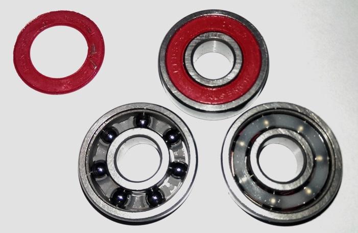 Bearings can have a shield on both sides of the bearing, or just on