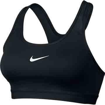 AS NIKE CLASSIC PAD BRA W TRAINING 823313-010 BLACK/BLACK/(WHITE) 4,800 Women's Nike Classic Padded Sports Bra offers medium support for a variety of training activities.