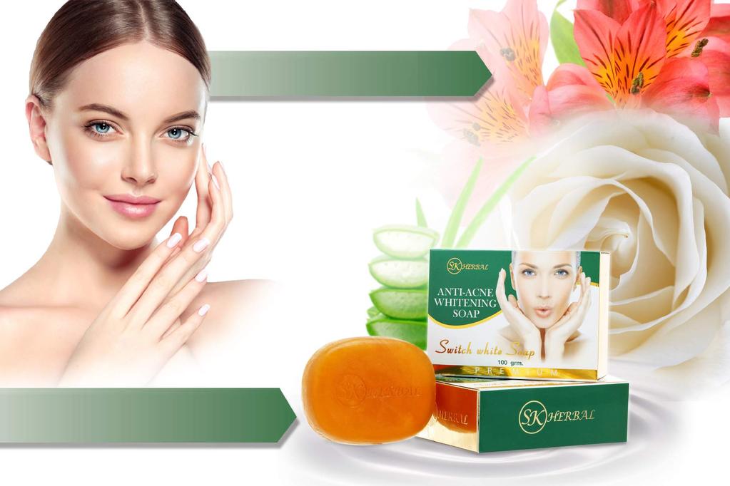 Anti-Acne Whitening Soap - Reduces acne by 90% within 7 days - Clears acne and its related problems - Sweeps away dead cells and damaged skin - Smoothen and whiten immediately - Prevents age lines