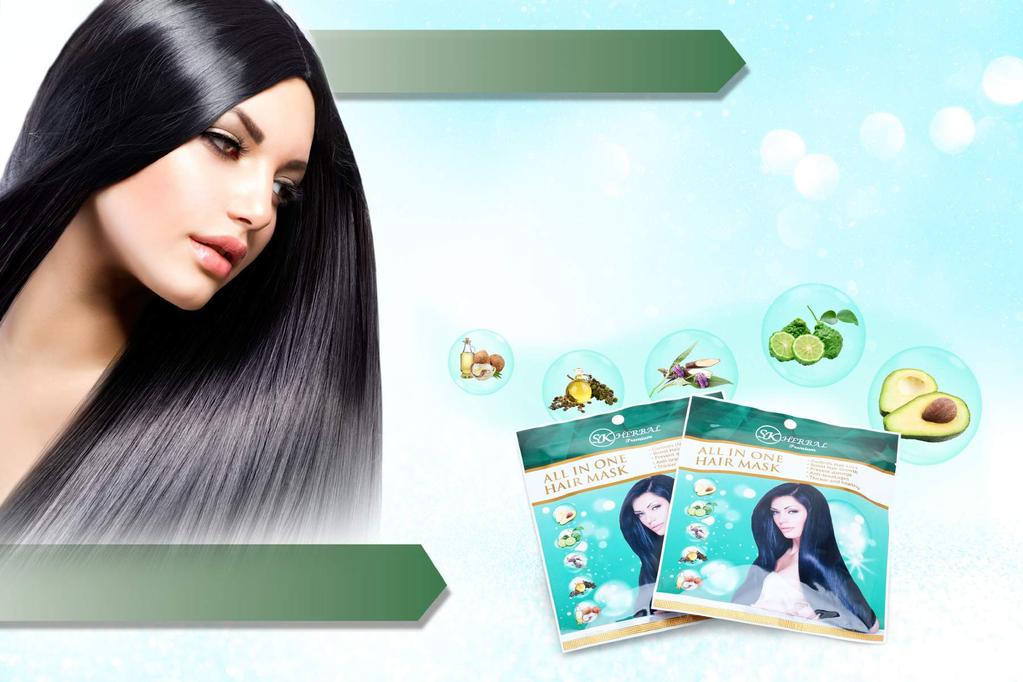 All-in-One Hair Mask For Women The combination of natural extracts of Castor oil, Avocado, Coconut oil, and Bergamot is rich in vitamins and minerals.