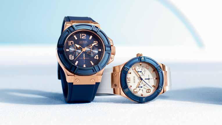 Guess Watches launched its collection in 1983 with a line of men s and women s fashion watches.