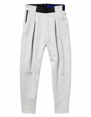 SWEAT PANTS THEA A new look at the harem pant brings us to this great style. Made from double blended cotton, its egg shaped leg features pleat details at the front for a tailored finish.
