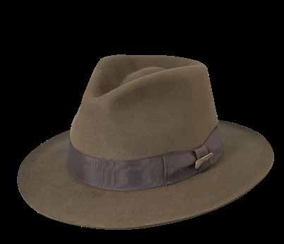 with 3 Brim Faux Leather Band, Tails Brown Sold by Size: S-3X DR.