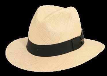 HANDMADE SINCE 1921 ROSWELL P219-NAT MADE IN USA GRADE 8 Handwoven Grade 8 Panama Safari with 2 1/4 Brim 16-Ligne Grosgrain Band, Covered Crown Tip and Teflon Coated Sold by Size M-XL Vom Baur