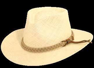 12-Ligne Grosgrain Band, Covered Crown Tip and Teflon Coated Natural Sold by Size M-XL MUIRFIELD