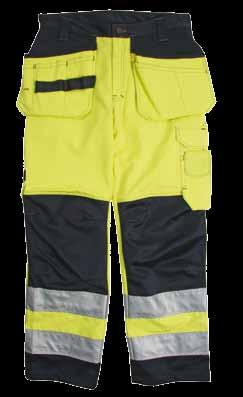 Flame resistant hi-vis clothing Jacket Flame resistant high-visibility jacket with pre-bent sleeves and adjustable waist for good comfort.