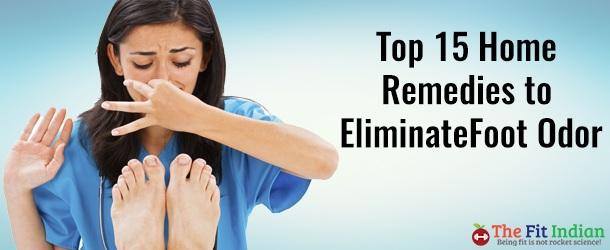 Top 15 Home Remedies to Eliminate Foot Odor Deblina Biswas Remedies Many people suffer from the embarrassing problem of foot odor.