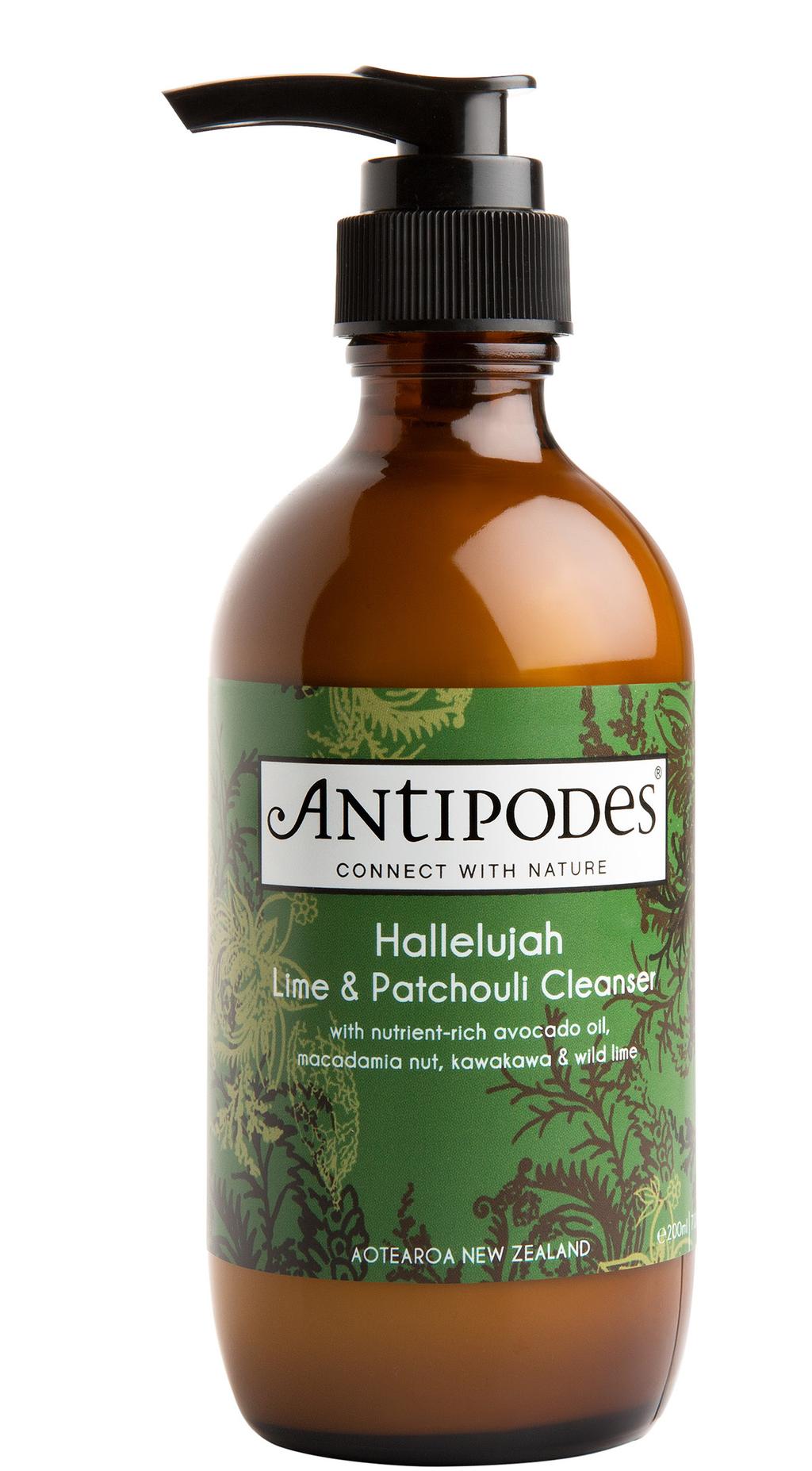 HALLELUJAH LIME & PATCHOULI CLEANSER 200ML Clear impurities while revitalising your skin s surface. Avocado oil gently removes makeup and impurities.