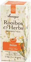 ONLY R47 AE/08343/11 Green Rooibos Tea 50g Unfermented Rooibos provides more antioxidants and helps promote general health.