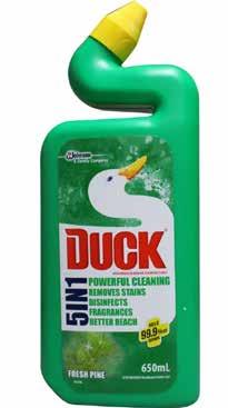 $2.50 w/s Duck 5in1 Toilet Cleaner 650ml - Fresh Pine IT616504 $3.