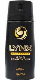 46 w/s OUT of stock Lynx Body Spray 100g Aerosol
