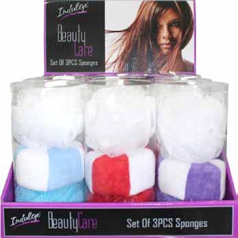80 w/s Display of 12 Indulge 3 Pack Display Each pack contains