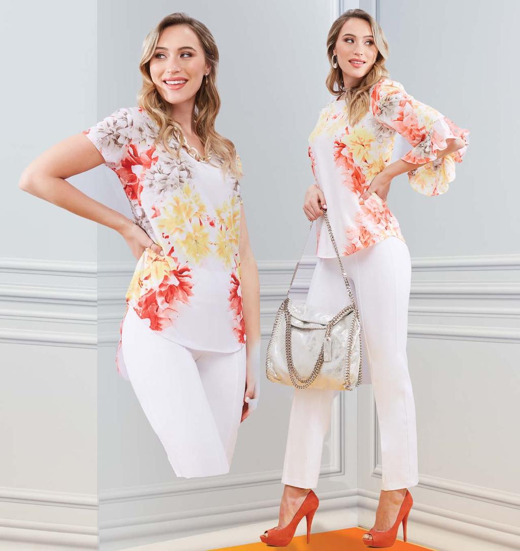 FLOWER POWER Hilo Floral Top $59 S - XL / #3F1XZ6O1 117 apricot floral Ruffle Sleeve Caftan $69 S - XL / #3F15B62L 117 apricot floral SLIMS 3.