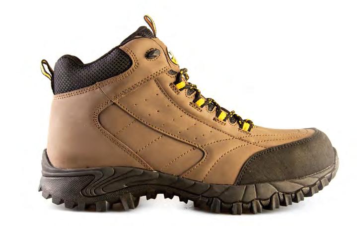FOOTWEAR EXPEDITION BOOT Hydroseal waterproof lining Nubuck leather upper Rubber toebumper Steel shank for torsional rigidity Anti-penetration nail guard sole Adventure WEAR WORK BOOTS ARE DESIGNED