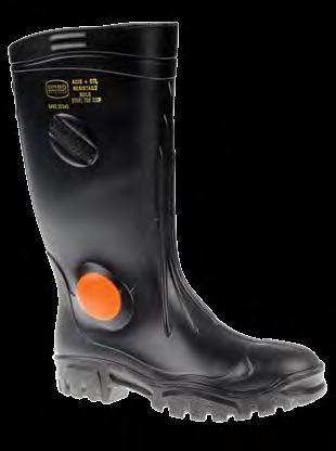 for improved grip / Moulded wide-fit steel toe cap for protection SHOSHOLOZA RECYCLED SABS GUMBOOT/13215 4 5 6 7 8 9 10 11 12 COLOURS: Black & Black SABS approved / Heavy duty / Steel toe cap / Oil