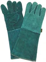 GLOVE/30581 Standard COLOURS: Green Gunn cut, wing thumb fully cotton lined, sewn with syntax thread, welted hand