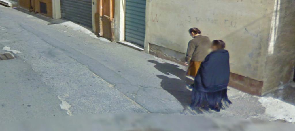 act of exploring imagery from Google Street View s archives.