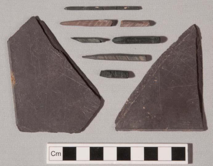 The earliest dated artefacts found in Area A were recovered from contexts associated with the period of Brickfield activity on the site (Phase 3).