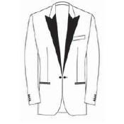 Select Lapel Width: Satin Lapel: A tuxedo/dinner jacket usually have satin lapels.