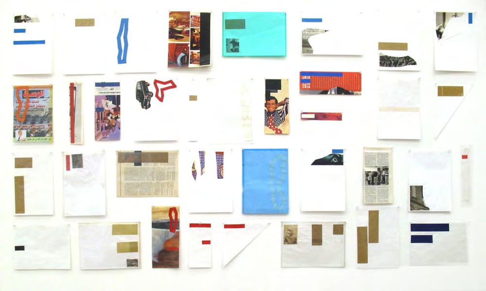 Serie des 36, 1992 36 elements, consisting of a plastic folder, paper,