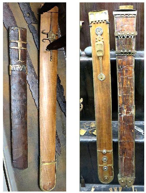 Scabbards And we have the pants of one of the guys; almost like