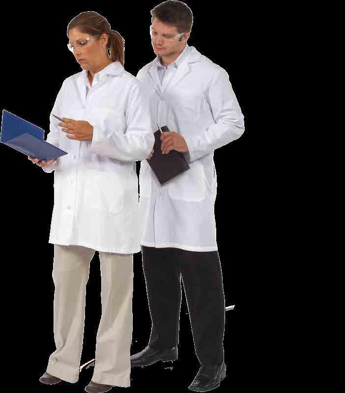 LABCOATS L1 Female Left chest pocket Two lower pockets 5 button