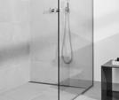 elegantly glass shower door is