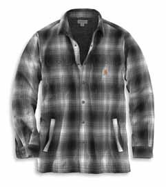 ORIGINAL FIT 8-ounce, 100% cotton ring-spun flannel Sherpa lining Antique nickel snaps throughout Spread collar Two chest pockets with flaps and snap