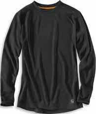 BASE LAYER Base Force Extremes Cold Weather Crewneck 102347 5.3-ounce, 80% Cocona 37.5 polyester/20% polyester FastDry with 37.