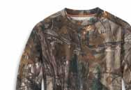 Base Force Extremes Cold Weather Camo Crewneck 102222 5.3-ounce, 80% Cocona 37.5 polyester/20% polyester FastDry with 37.