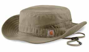 ACCESSORIES Camo Cap A293 100% cotton canvas Carhartt Force sweatband fights odors and its FastDry technology wicks away sweat for comfort Structured, medium-profile cap with pre-curved visor