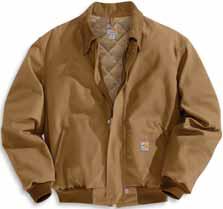 FLAME-RESISTANT CAT 4 ATPV (CAL/CM 2) 54 FR Duck Bomber Jacket / Quilt-Lined 101623 HEAVYWEIGHT 13-ounce,, 100% cotton FR duck 11.