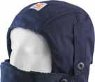 3 that extends below the neckline Face mask pulls down below the chin when not needed Carhartt FR label sewn on back Meets the performance requirements of NFPA 70E 410 102906-410/Dark Navy ONE SIZE