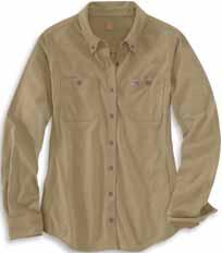 adjustable cuffs Carhartt FR label sewn on left pocket; NFPA 2112/CAT 2 label sewn on sleeve placket Meets the performance requirements of NFPA 70E and is UL Classified to NFPA 2112 Imported 250