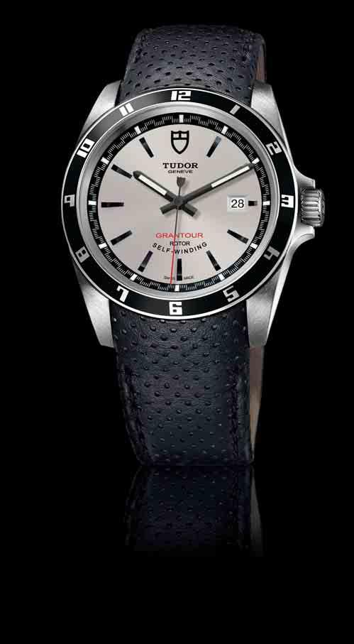 TUDOR GRANTOUR DATE Reference 20500N 42 mm steel case with polished and satin finish Black-lacquered steel fixed graduated