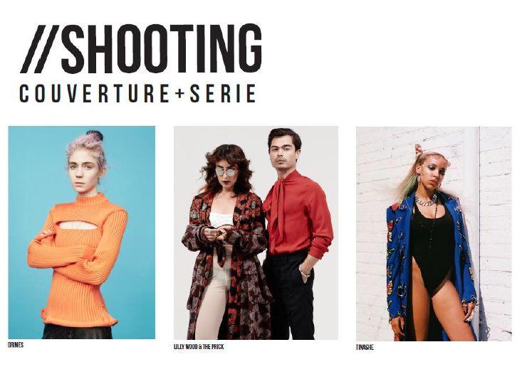 - Création de deux couvertures de magazines avec les artistes de demain - Séance de shooting photo