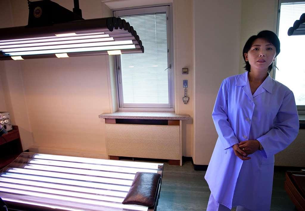 Using UV tanning beds to look like you were out in the sun is not yet a trend in North Korea.