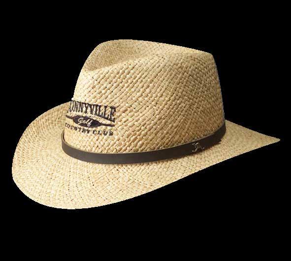 Direct Straw PARKER MR56OS-NAT Raffia Outback with 3" Brim Faux Leather Band