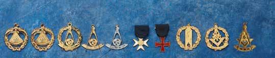 Same as D No. RBL-31-S silv-x plate $25.00 F. Malta Jewel - White Cross No. RKT-20 gold plate $22.00 G. Red Cross No. RKT-19 gold plate $24.00 H. Grand Lodge Officer s Jewels with Wreath No.