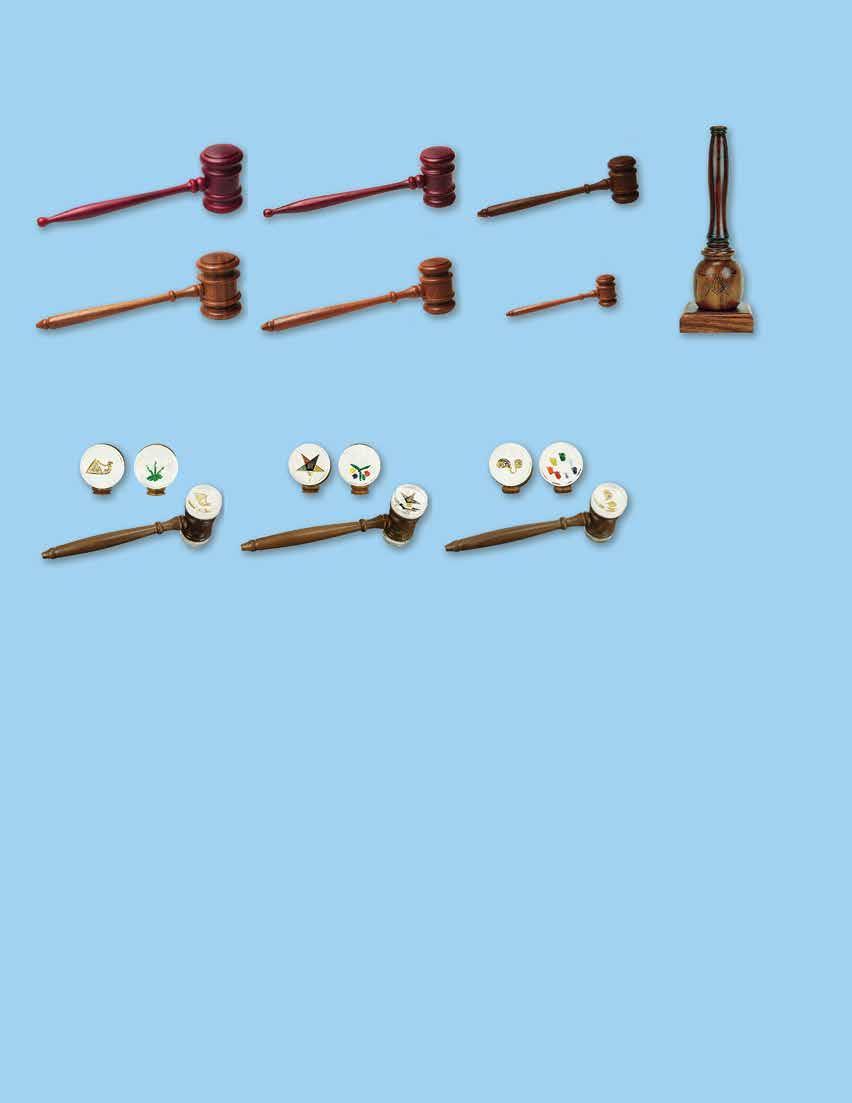GAVELS & LODGE ACCESSORIES Hardwood Gavels Traditional Styling - Durable Hardwood - Lacquered Finish Upright Gavel Judges Rosewood C-113 11 $42.