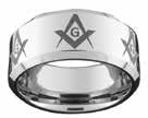 $35.00 Masonic 8MM High Polish SIZES: 8-14