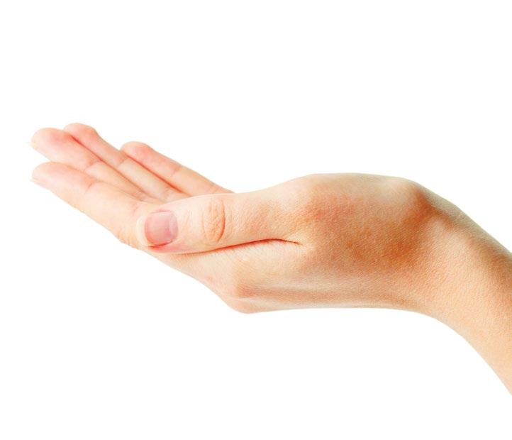 Hyaluronic Acid plumps up skin while smoothing wrinkles on the back of hands.