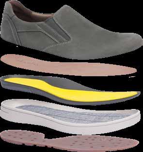 Removable, triple-density EVA footbed with TPU arch
