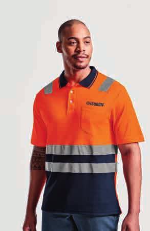 HI-PAT - PATROL GOLF SHIRT Features: Reflective tape across chest and shoulders Day and night application Two-tone