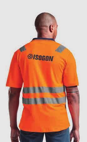 for construction workers, safety patrol or security Fabrication: g / Bonded fabric with Polyester outer and Cotton