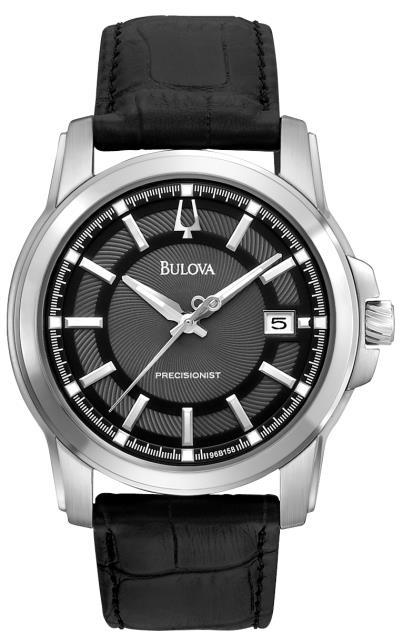 96A188 Bulova Men s Watches - New ultra-slim case in stainless steel and blue dial, flat mineral glass, stainless steel bracelet with