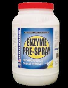 5 lb jars, 45 lb pail 8089 ENZYME PRE-SPRAY Enzymatic Pre-Spray and Traffic Lane Cleaner For heavily soiled commercial carpet with a lot of