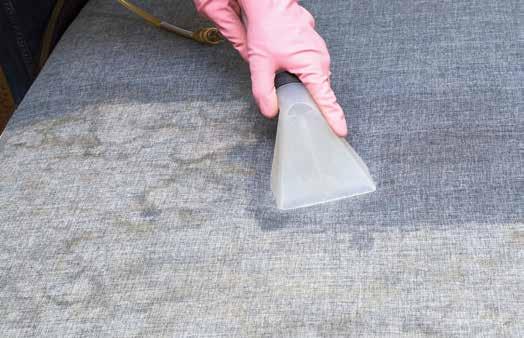 that resist cleaning Acts quickly to emulsify areas of heavy grime, dirt, grease and oil that may be ground into upholstery Improves cleaning power