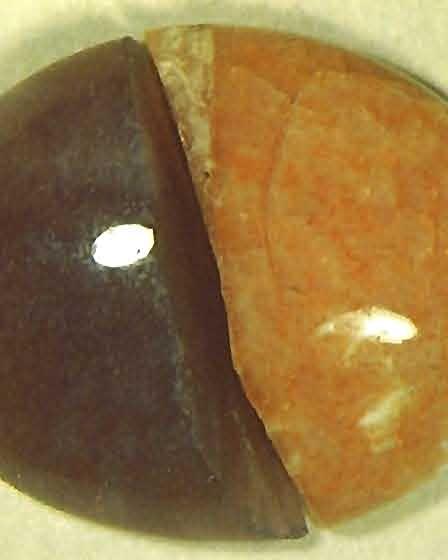 darker purple cabochons to an orange color similar to that of most citrine. The stones held this color to 800Â C at which point they began to bleach out.