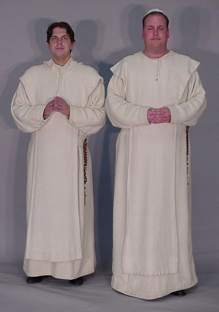 Monks Evan Bennett & Richard Cox Monks White nubby robe